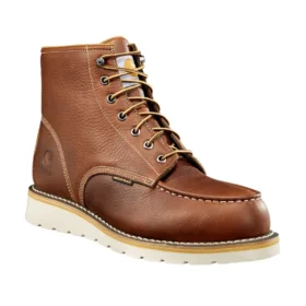 Αδιάβροχες μπότες με σφηνωτή σόλα και μύτη Moc, ύψους 6″