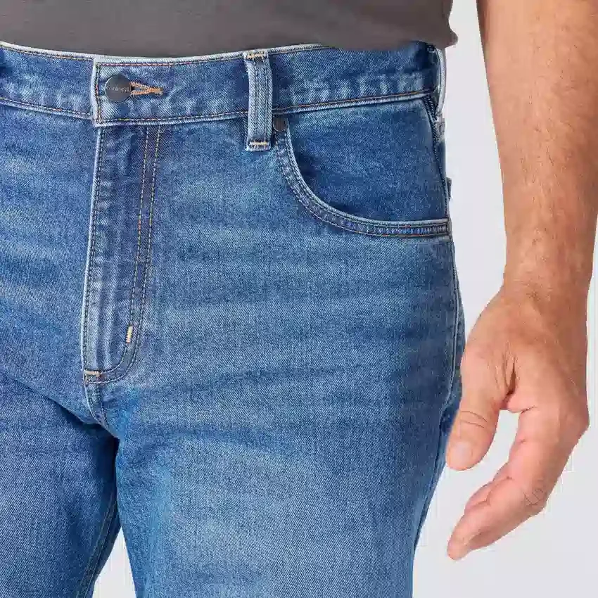 Ανδρικά τζιν εργασίας Loose Fit με ίσια γραμμή και τεχνολογία Rugged Flex