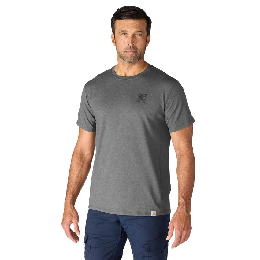 Ανδρικό αναπνεύσιμο Puma Force Puma T-shirt με λογότυπο και ιδιότητες απορρόφησης υγρασίας