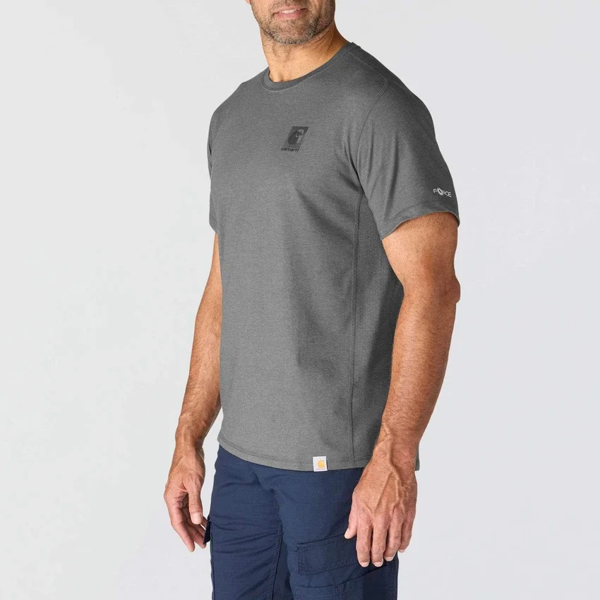 Ανδρικό αναπνεύσιμο Puma Force Puma T-shirt με λογότυπο και ιδιότητες απορρόφησης υγρασίας