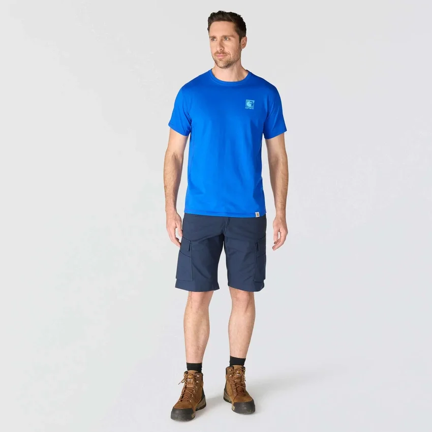 Ανδρικό αναπνεύσιμο Puma Force Puma T-shirt με λογότυπο και ιδιότητες απορρόφησης υγρασίας