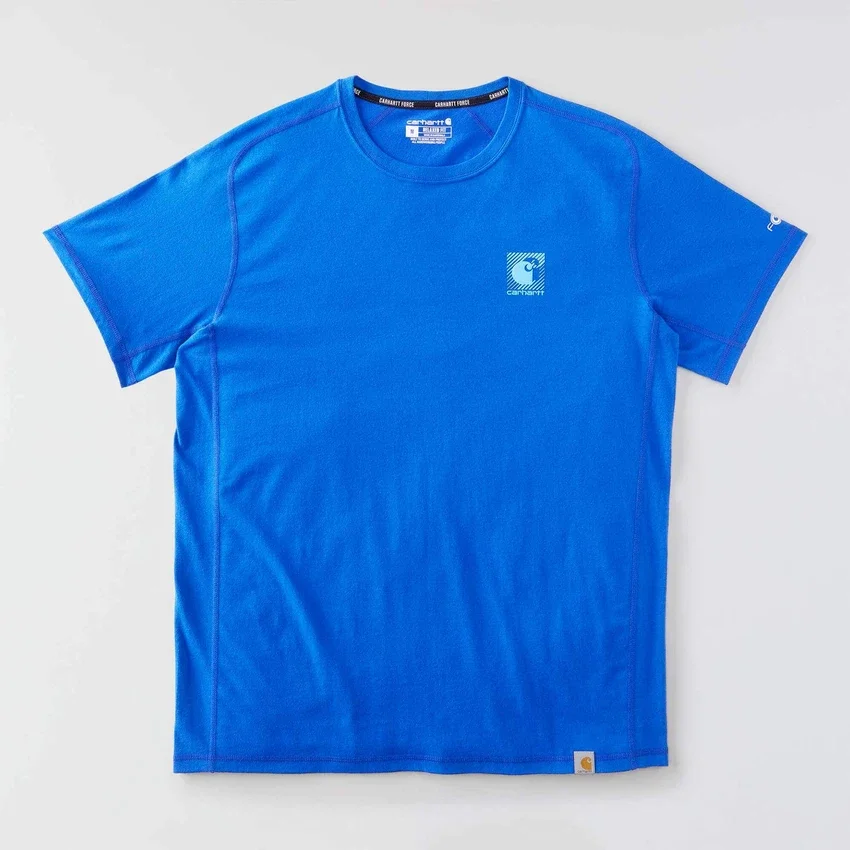 Ανδρικό αναπνεύσιμο Puma Force Puma T-shirt με λογότυπο και ιδιότητες απορρόφησης υγρασίας