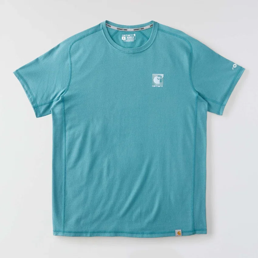 Ανδρικό αναπνεύσιμο Puma Force Puma T-shirt με λογότυπο και ιδιότητες απορρόφησης υγρασίας