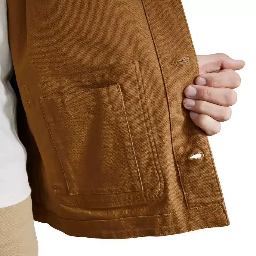 Ανδρικό Chore Coat Rugged Flex με χαλαρή εφαρμογή από ελαστικό βαμβακερό ύφασμα Duck