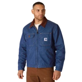 Ανδρικό Chore Coat της σειράς Crafted από τζιν με επένδυση Sherpa