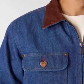 Ανδρικό Chore Coat της σειράς Crafted από τζιν με επένδυση Sherpa