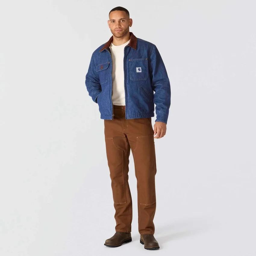 Ανδρικό Chore Coat της σειράς Crafted από τζιν με επένδυση Sherpa
