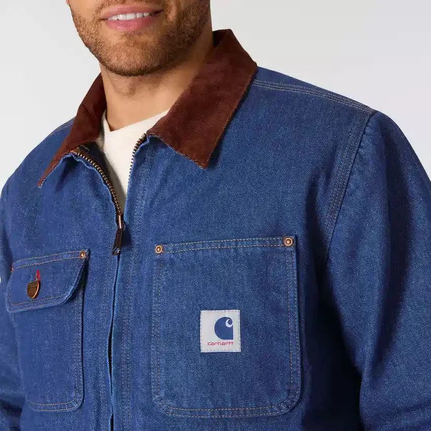 Ανδρικό Chore Coat της σειράς Crafted από τζιν με επένδυση Sherpa