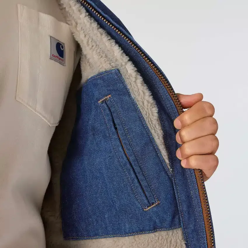 Ανδρικό Chore Coat της σειράς Crafted από τζιν με επένδυση Sherpa
