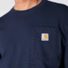 Ανδρικό φαρδύ, βαρύ, μακρυμάνικο T-shirt με τσέπη Dearborn με μανίκια