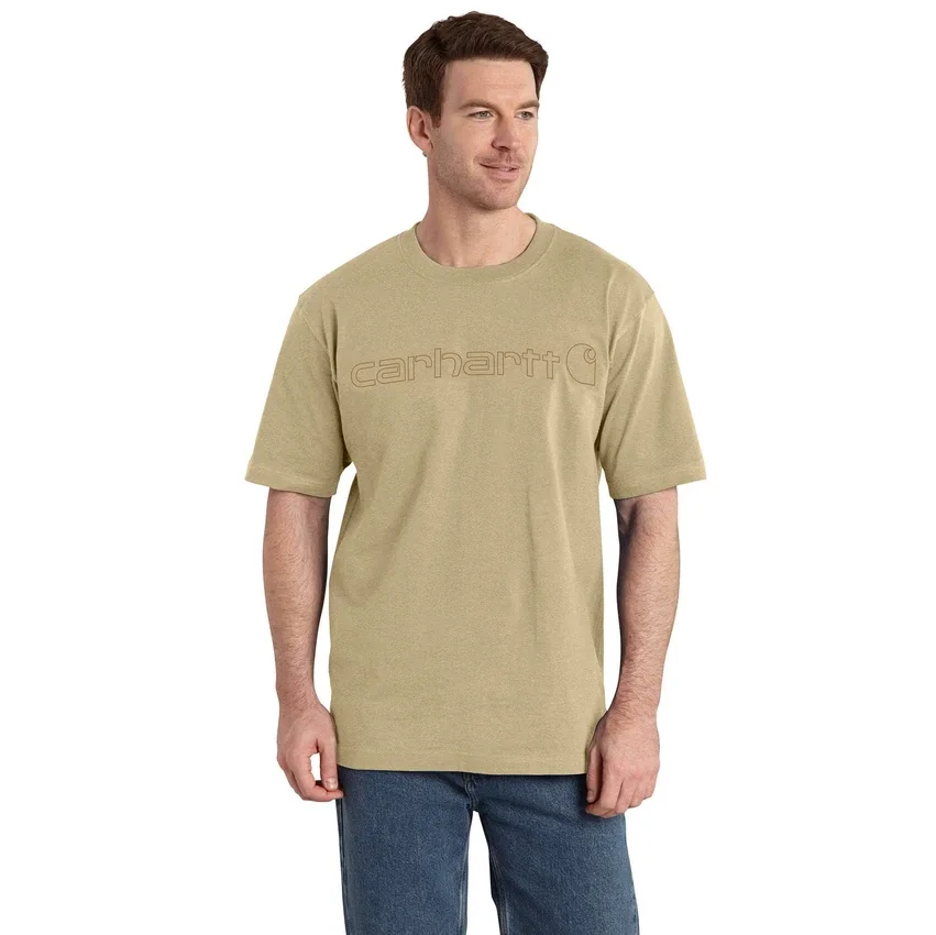Ανδρικό φαρδύ βαρύ T-shirt Dearborn με λογότυπο