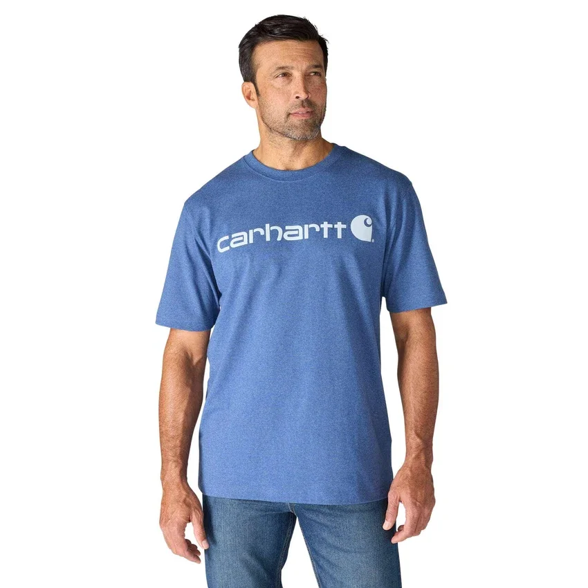 Ανδρικό φαρδύ βαρύ T-shirt Dearborn με λογότυπο