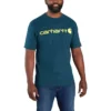 Ανδρικό φαρδύ βαρύ T-shirt Dearborn με λογότυπο