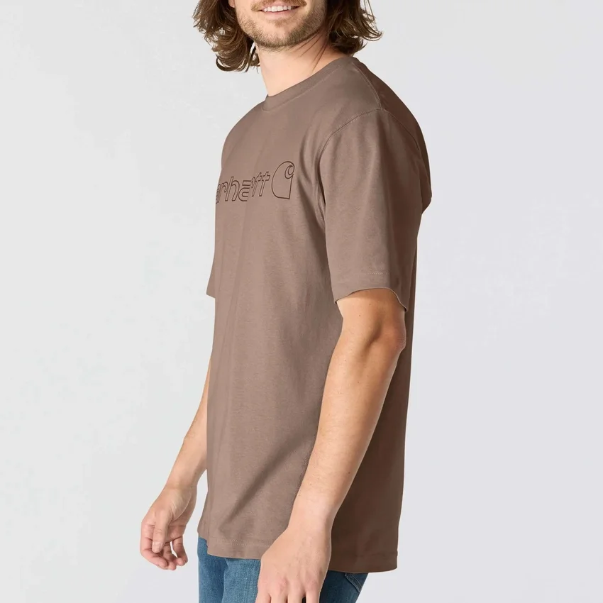 Ανδρικό φαρδύ βαρύ T-shirt Dearborn με λογότυπο