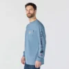 Ανδρικό Force Irvine Φαρδύ Μακρυμάνικο Τ-Shirt με Λογότυπο - Πυρίμαχα Πουκάμισα