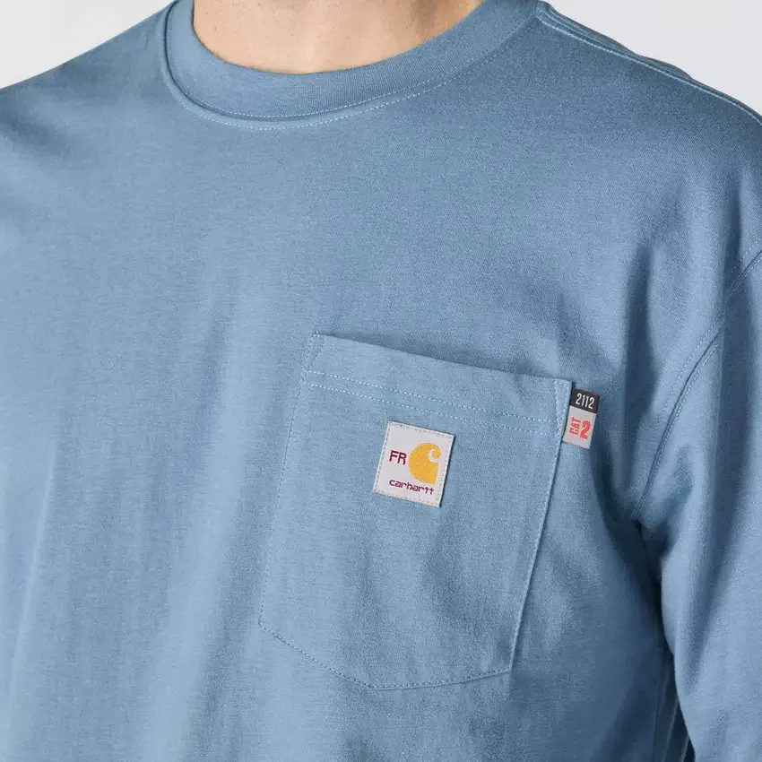 Ανδρικό Force Irvine Φαρδύ Μακρυμάνικο Τ-Shirt με Λογότυπο - Πυρίμαχα Πουκάμισα