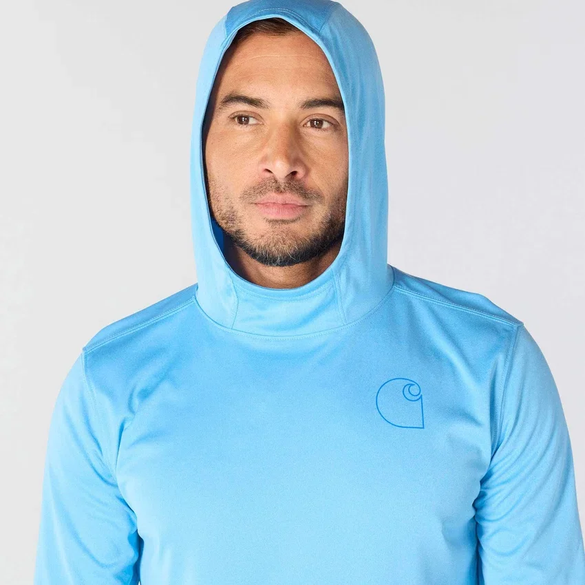 Ανδρικό Force Sun Defender UPF 50+ Ελαφρύ Φούτερ με Κουκούλα και Μανίκια που Απορροφά την Υγρασία - Φούτερ με κουκούλα για Προστασία από τον Ήλιο