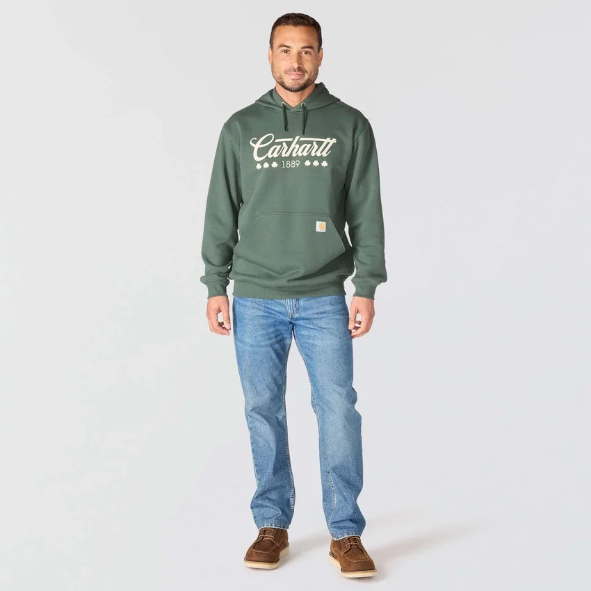Ανδρικό φούτερ με κουκούλα Marquette Shamrock Graphic - Φούτερ για την Ημέρα του Αγίου Πατρικίου