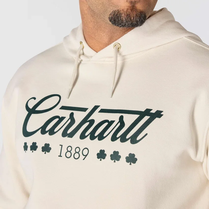 Ανδρικό φούτερ με κουκούλα Marquette Shamrock Graphic - Φούτερ για την Ημέρα του Αγίου Πατρικίου