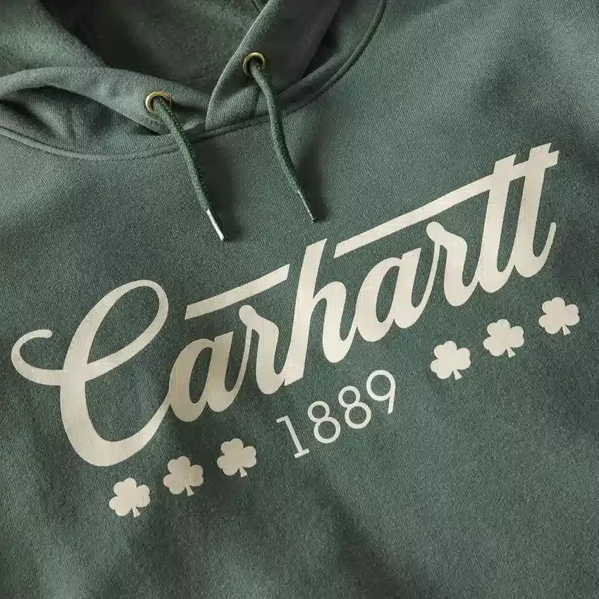 Ανδρικό φούτερ με κουκούλα Marquette Shamrock Graphic - Φούτερ για την Ημέρα του Αγίου Πατρικίου