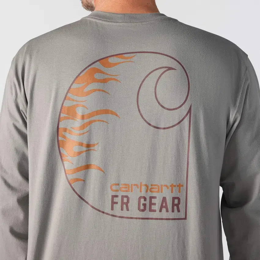 Ανδρικό μακρυμάνικο T-shirt Force Irvine Fr με σχέδιο φλογών - Πυρίμαχα πουκάμισα