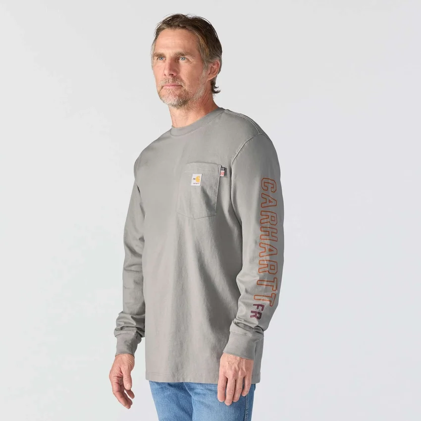 Ανδρικό μακρυμάνικο T-shirt Force Irvine Fr με σχέδιο φλογών - Πυρίμαχα πουκάμισα