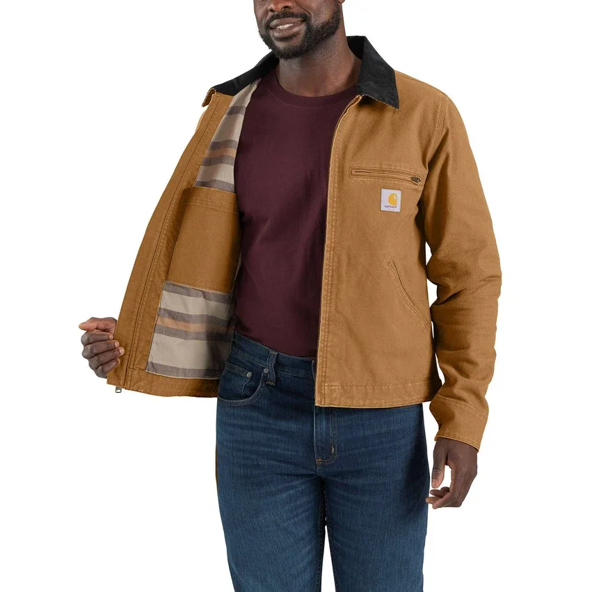 Ανδρικό μπουφάν «Detroit Jacket» από καμβά πάπιας με ανασχεδιασμένη χαλαρή εφαρμογή