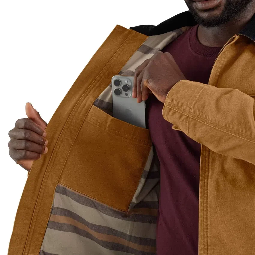 Ανδρικό μπουφάν «Detroit Jacket» από καμβά πάπιας με ανασχεδιασμένη χαλαρή εφαρμογή