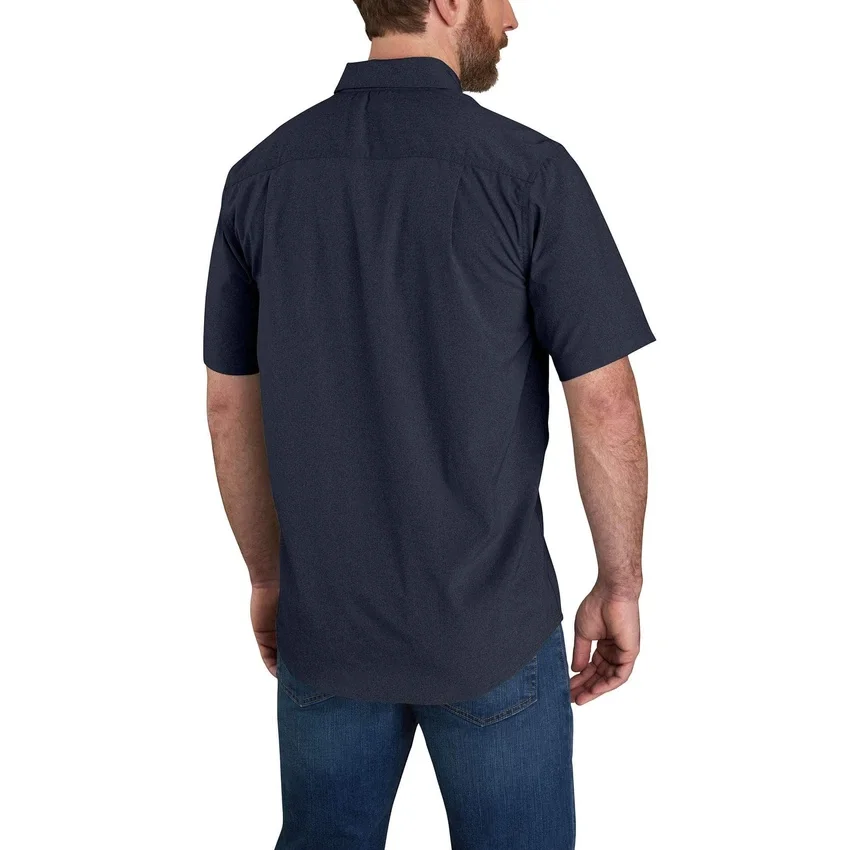 Ανδρικό πουκάμισο Force Sun Defender™ Chambray με χαλαρή εφαρμογή και κοντά μανίκια - Πουκάμισα με αντηλιακή προστασία