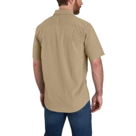 Ανδρικό πουκάμισο Force Sun Defender™ Chambray με χαλαρή εφαρμογή και κοντά μανίκια – Πουκάμισα με αντηλιακή προστασία