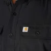 Ανδρικό πουκάμισο Force Sun Defender™ Chambray με χαλαρή εφαρμογή και κοντά μανίκια - Πουκάμισα με αντηλιακή προστασία