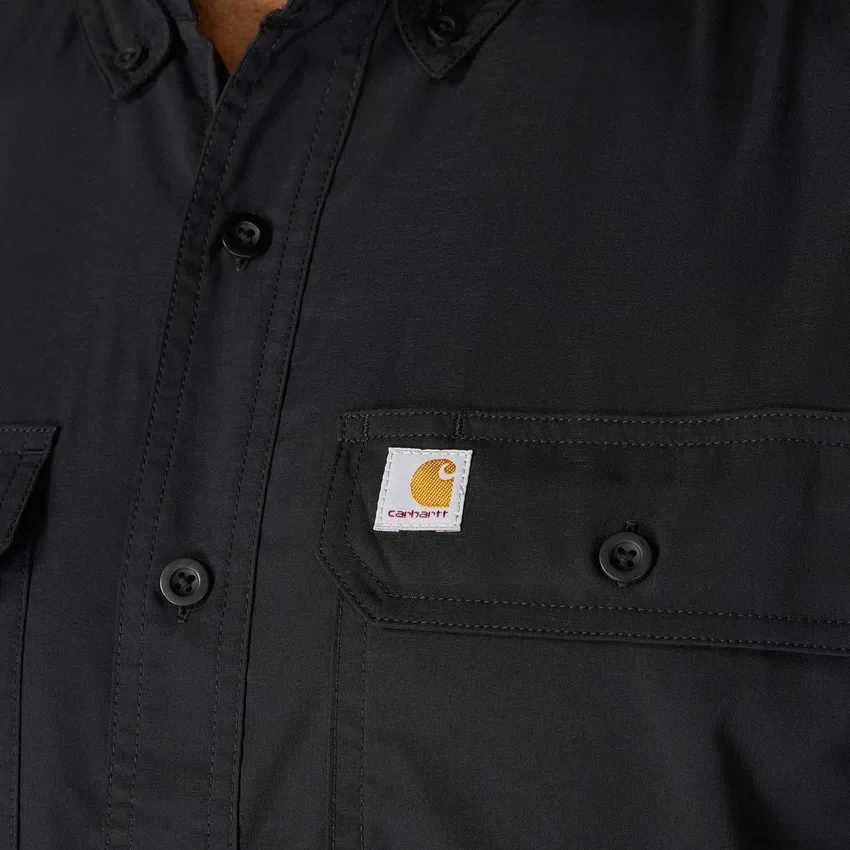 Ανδρικό πουκάμισο Force Sun Defender™ Chambray με χαλαρή εφαρμογή και κοντά μανίκια - Πουκάμισα με αντηλιακή προστασία