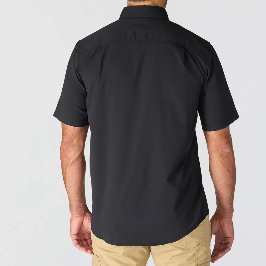 Ανδρικό πουκάμισο Force Sun Defender™ Chambray με χαλαρή εφαρμογή και κοντά μανίκια - Πουκάμισα με αντηλιακή προστασία