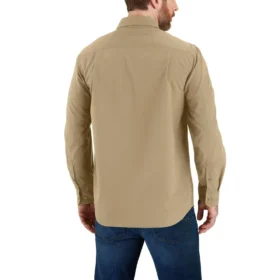 Ανδρικό πουκάμισο Force Sun Defender™ Chambray με χαλαρή εφαρμογή και μακριά μανίκια – Πουκάμισα με αντηλιακή προστασία