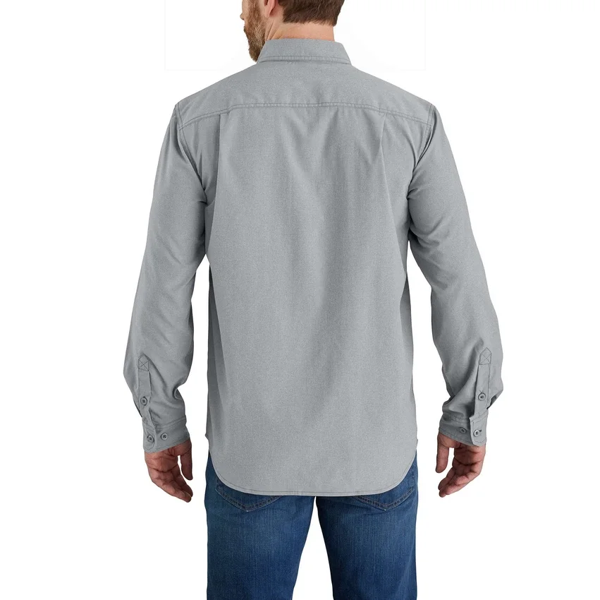 Ανδρικό πουκάμισο Force Sun Defender™ Chambray με χαλαρή εφαρμογή και μακριά μανίκια - Πουκάμισα με αντηλιακή προστασία