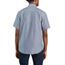 Ανδρικό πουκάμισο Fort Loose Fit με κοντά μανίκια από chambray – Ανδρικά πουκάμισα εργασίας