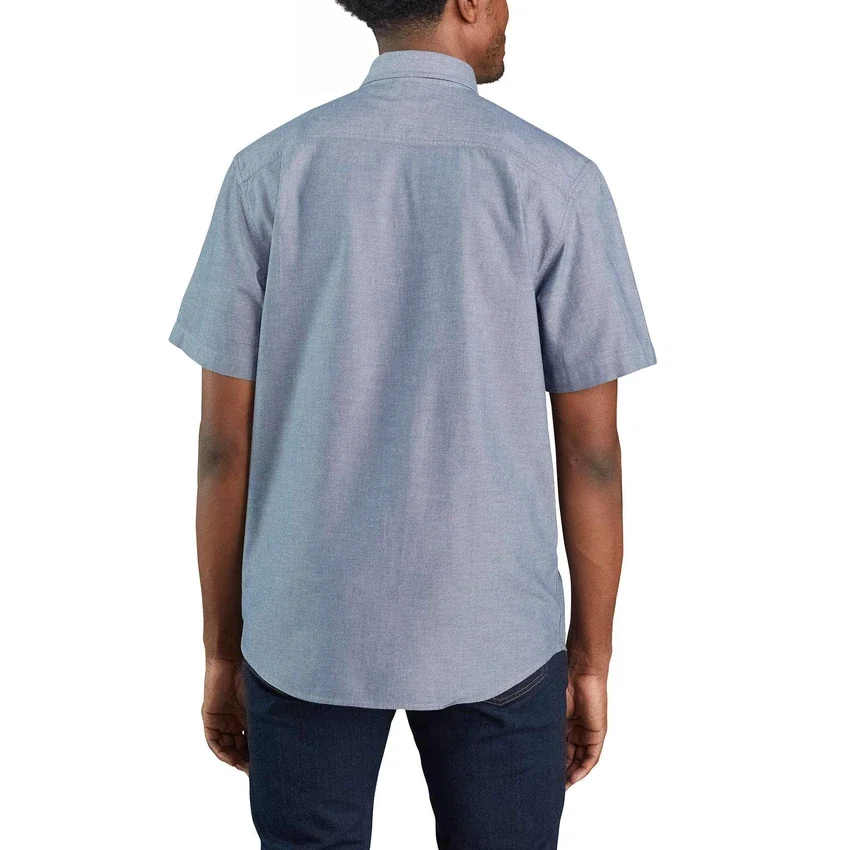Ανδρικό πουκάμισο Fort Loose Fit με κοντά μανίκια από chambray - Ανδρικά πουκάμισα εργασίας