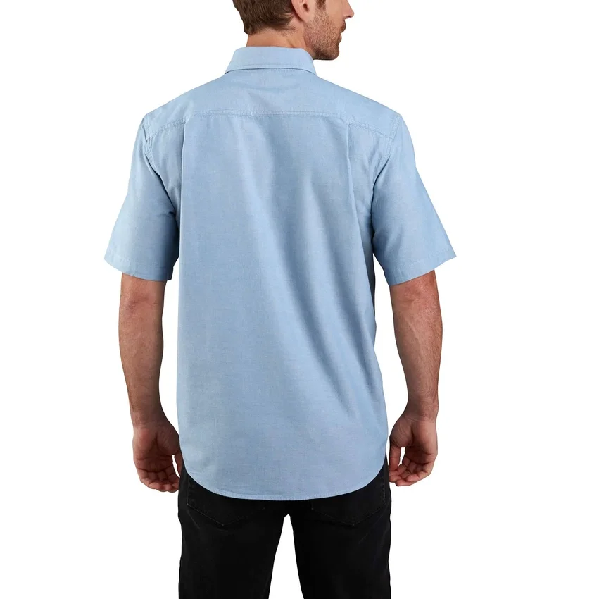 Ανδρικό πουκάμισο Fort Loose Fit με κοντά μανίκια από chambray - Ανδρικά πουκάμισα εργασίας