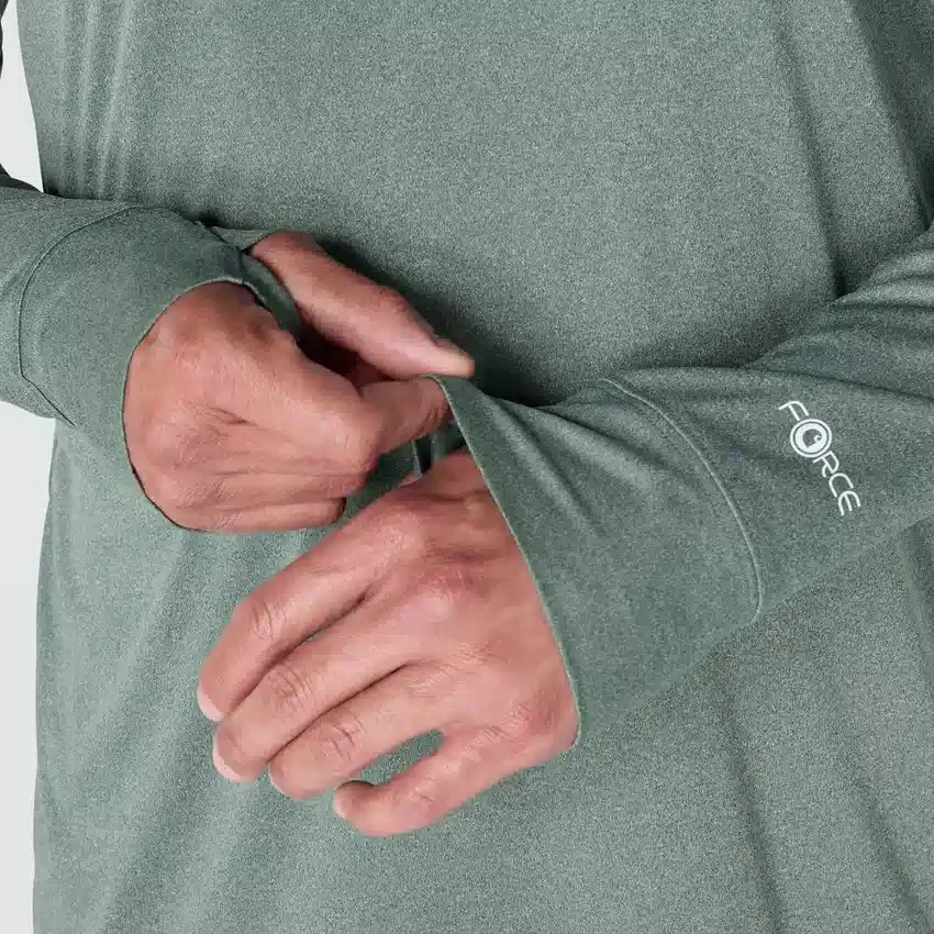 Ανδρικό πουλόβερ Force Sun Defender UPF 50+ με μισό φερμουάρ και τεχνολογία απομάκρυνσης υγρασίας - Πουκάμισα αντηλιακής προστασίας