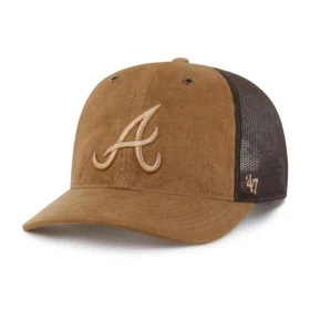 Atlanta Braves '47 Βαμμένο καπέλο Trucker, χαλαρή εφαρμογή