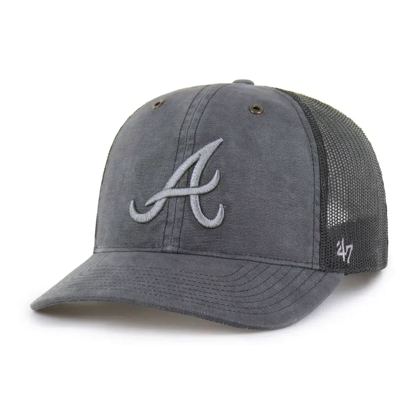 Atlanta Braves '47 Βαμμένο καπέλο Trucker, χαλαρή εφαρμογή