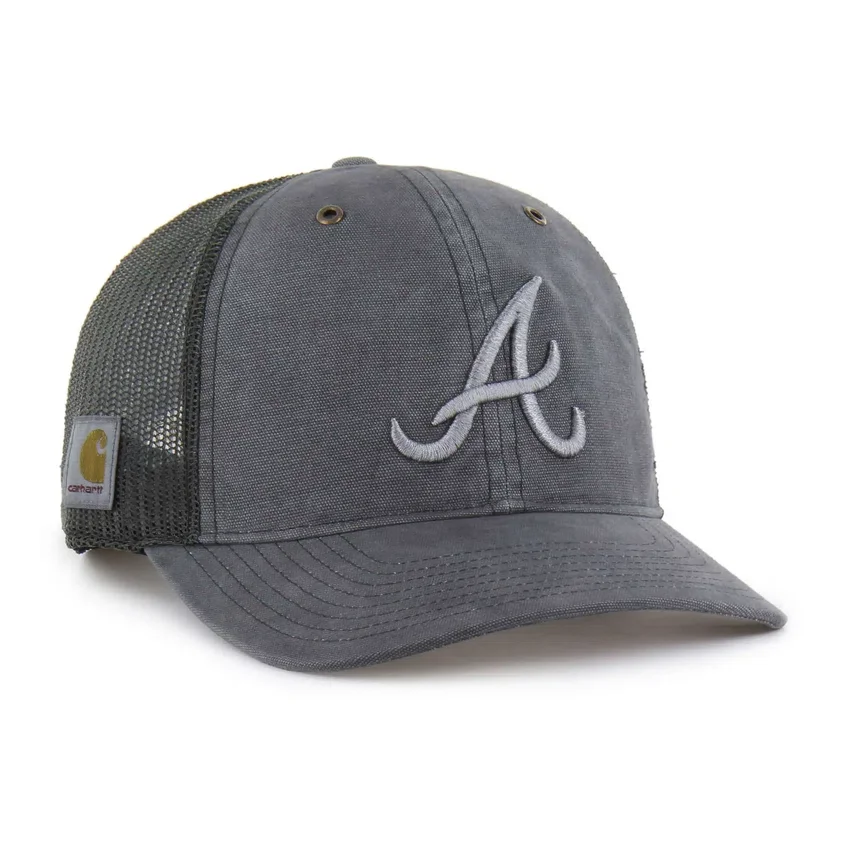Atlanta Braves '47 Βαμμένο καπέλο Trucker, χαλαρή εφαρμογή
