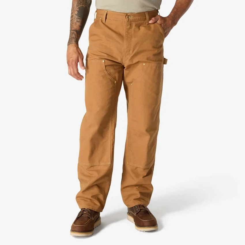 Carhartt B01 Ανδρικό εμβληματικό παντελόνι εργασίας με φαρδιά εφαρμογή, από ανθεκτικό βαμβακερό ύφασμα και διπλά επιγονατίδια