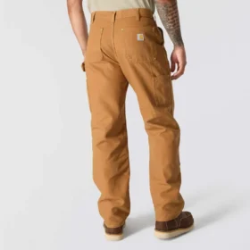 Carhartt B01 Ανδρικό εμβληματικό παντελόνι εργασίας με φαρδιά εφαρμογή, από ανθεκτικό βαμβακερό ύφασμα και διπλά επιγονατίδια