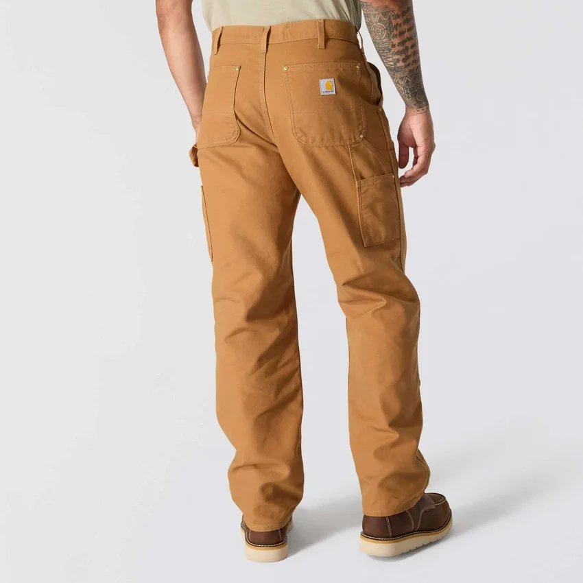Carhartt B01 Ανδρικό εμβληματικό παντελόνι εργασίας με φαρδιά εφαρμογή, από ανθεκτικό βαμβακερό ύφασμα και διπλά επιγονατίδια