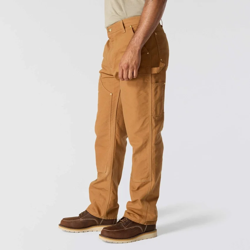 Carhartt B01 Ανδρικό εμβληματικό παντελόνι εργασίας με φαρδιά εφαρμογή, από ανθεκτικό βαμβακερό ύφασμα και διπλά επιγονατίδια