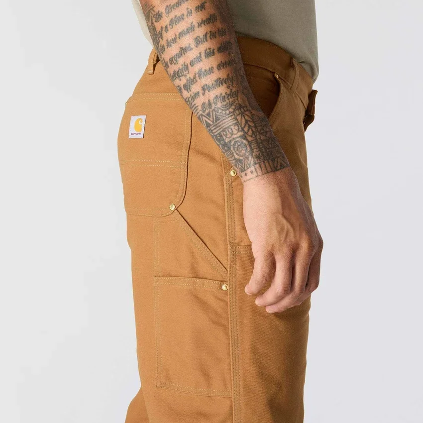 Carhartt B01 Ανδρικό εμβληματικό παντελόνι εργασίας με φαρδιά εφαρμογή, από ανθεκτικό βαμβακερό ύφασμα και διπλά επιγονατίδια