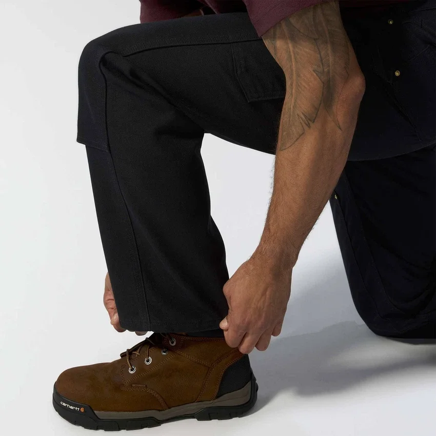 Carhartt B01 Ανδρικό εμβληματικό παντελόνι εργασίας με φαρδιά εφαρμογή, από ανθεκτικό βαμβακερό ύφασμα και διπλά επιγονατίδια