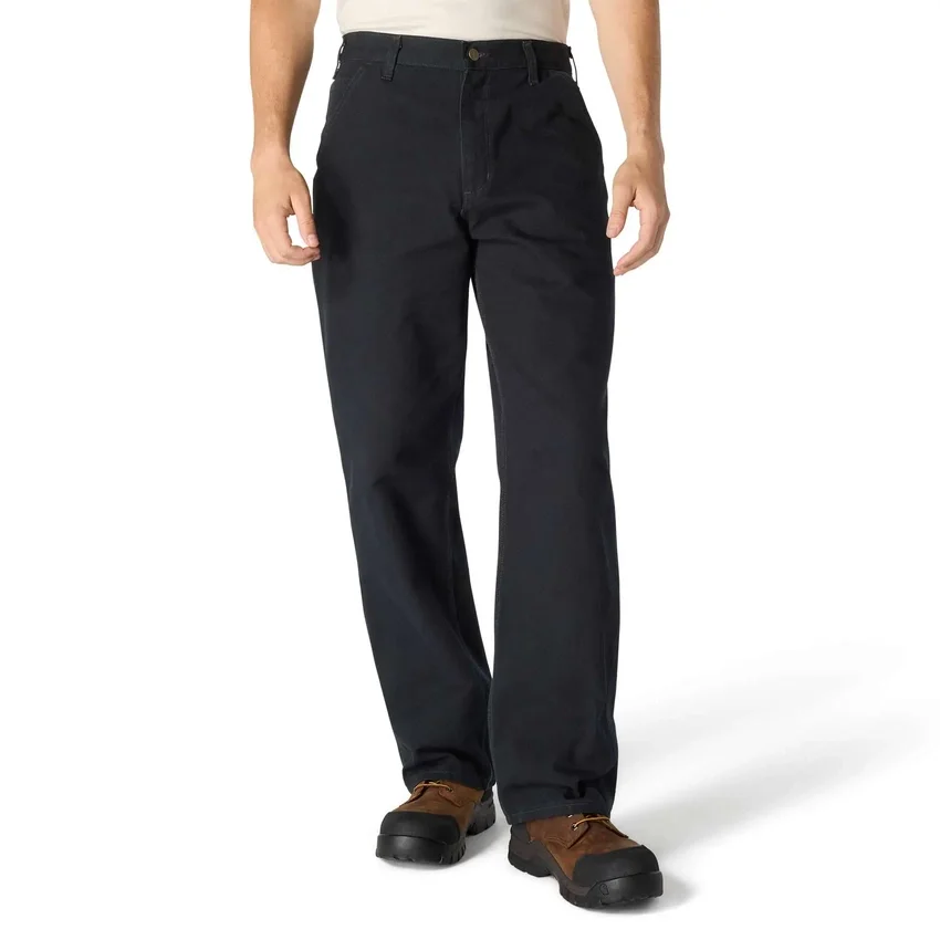 Carhartt B11 Ανδρικά φαρδιά, ίσια, πλυμένα παντελόνια εργασίας από καμβά
