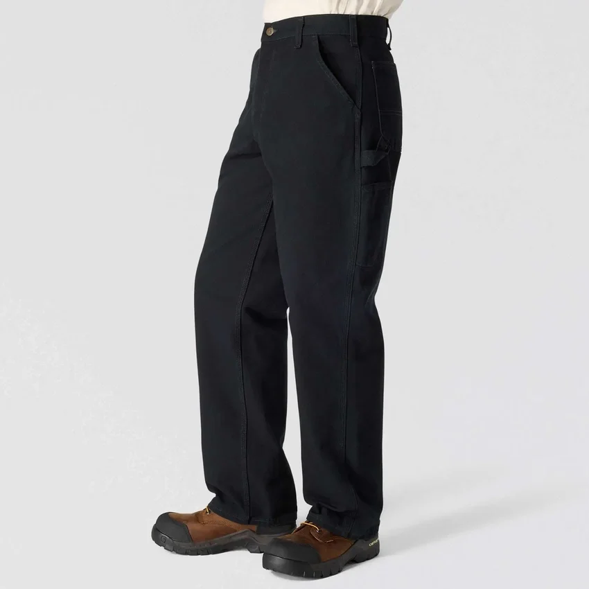 Carhartt B11 Ανδρικά φαρδιά, ίσια, πλυμένα παντελόνια εργασίας από καμβά